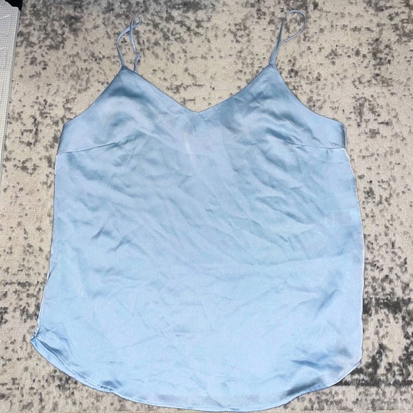 Adjustable strap silky tank top  - Dynamite - size small - Pastel Blue - Picture 1 of 4